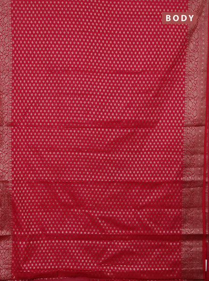 Semi chiniya saree pink with woven buttas and woven border