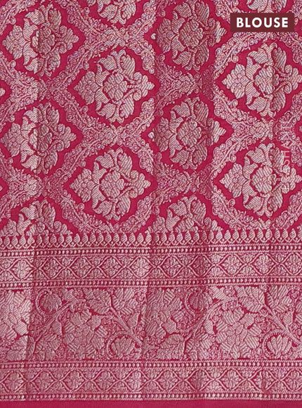 Semi chiniya saree wine shade with woven buttas and woven border