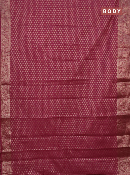 Semi chiniya saree mauve pink with woven buttas and woven border