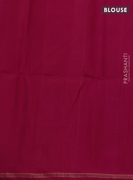 Pure soft silk saree red with allover zari weaves and paisley zari woven butta border