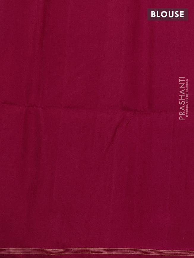 Pure soft silk saree red with allover zari weaves and paisley zari woven butta border