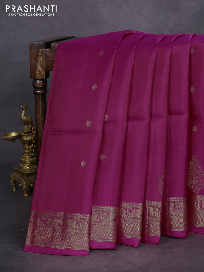 Pure soft silk saree pink with zari woven buttas and zari woven border