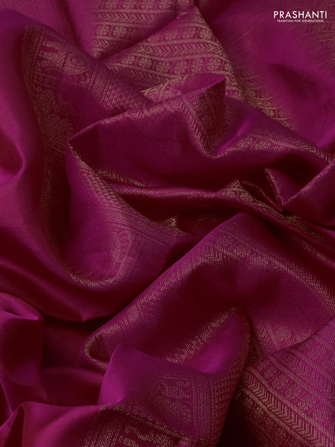 Pure soft silk saree pink with zari woven buttas and zari woven border