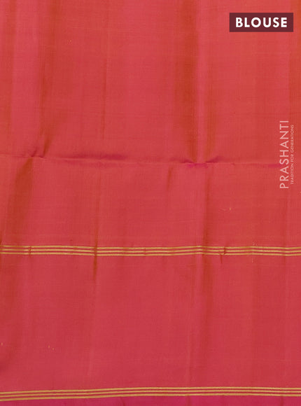 Pure soft silk saree yellow and dual shade of pink with zari woven buttas and rettapet zari woven border