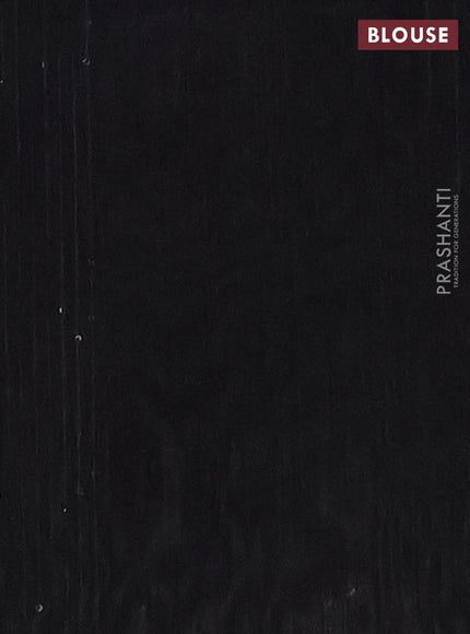 Semi dupion saree sandal and black with allover thread & sequin weaves and sequin work pallu