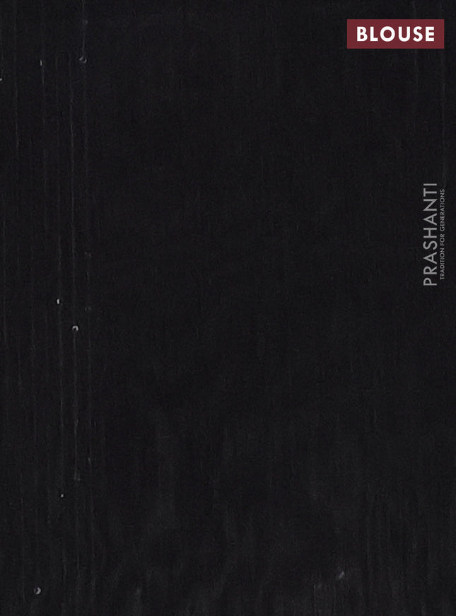 Semi dupion saree sandal and black with allover thread & sequin weaves and sequin work pallu