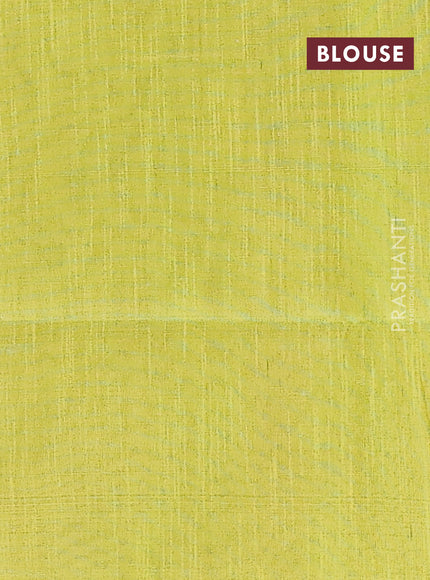 Semi dupion saree purple and fluorescent green with allover thread & sequin weaves and sequin work pallu