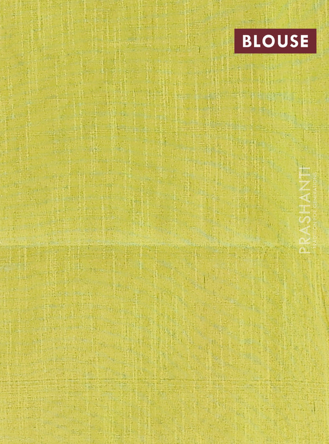 Semi dupion saree purple and fluorescent green with allover thread & sequin weaves and sequin work pallu