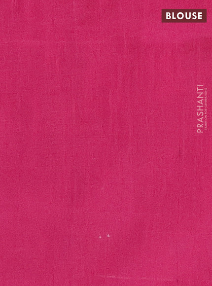 Semi dupion saree grey and pink with allover thread & sequin weaves and sequin work pallu