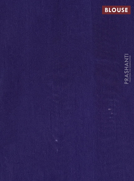 Semi dupion saree peach shade and navy blue with allover thread & sequin weaves and sequin work pallu