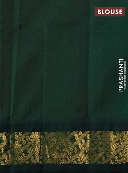 Silk cotton saree pink and green with zari woven buttas and zari woven korvai border