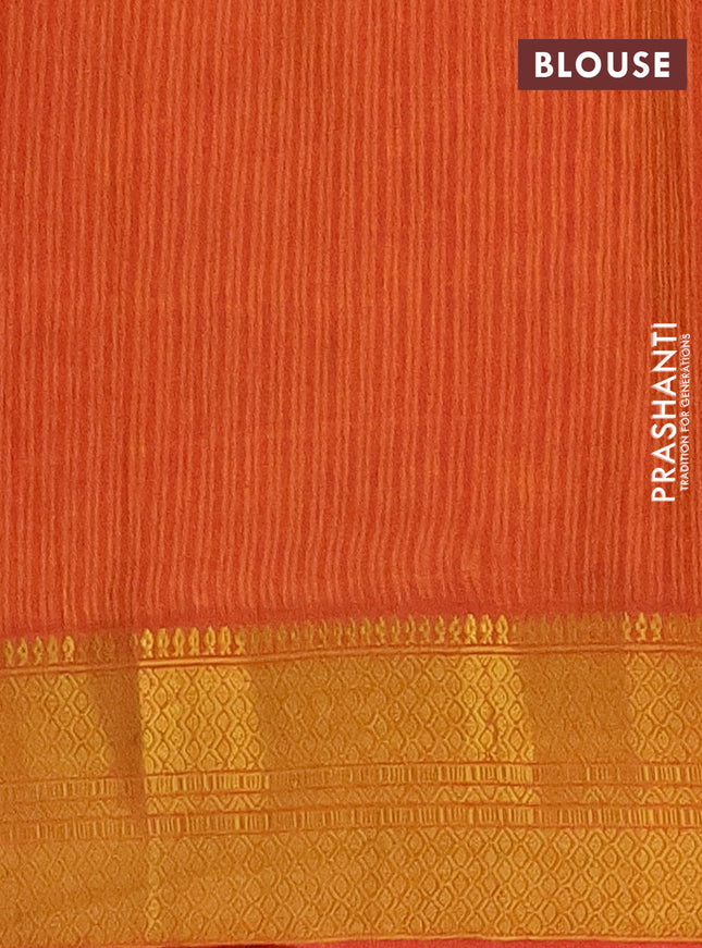 Semi tussar saree dark magenta pink and rust shade with allover patola prints and zari woven border