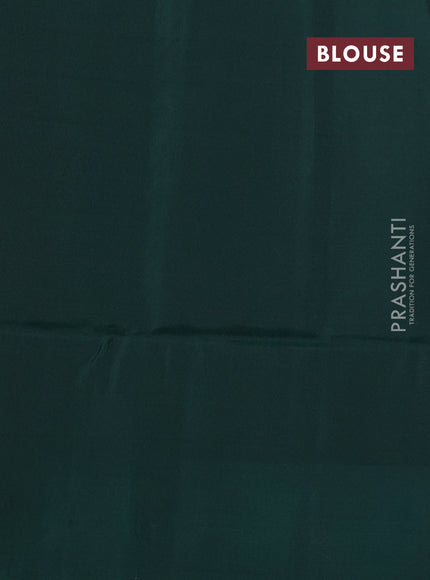 Kanchipuram soft silk saree violet and dark green with allover zari woven buttas and long zari woven border