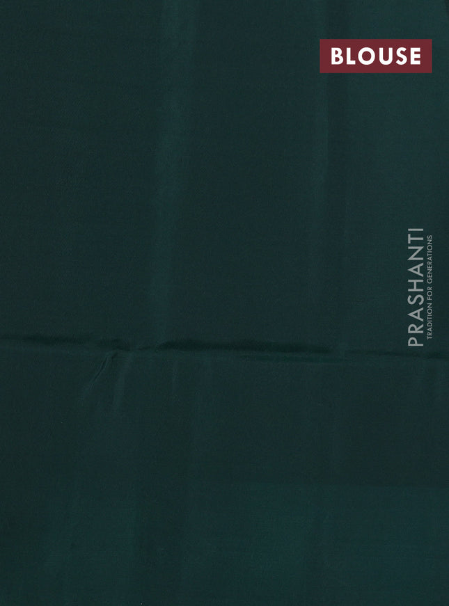 Kanchipuram soft silk saree violet and dark green with allover zari woven buttas and long zari woven border