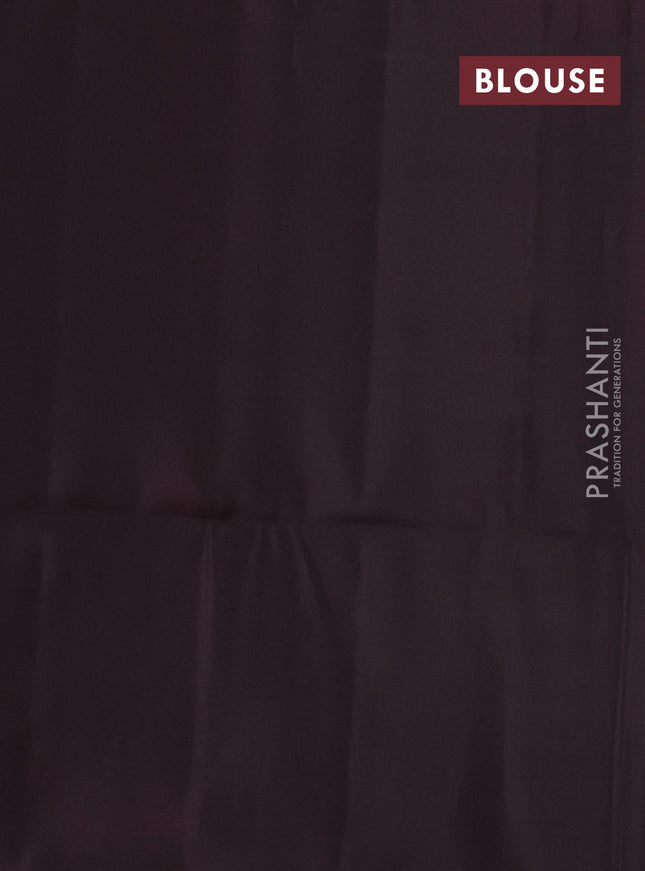 Kanchipuram soft silk saree bottle green and deep maroon with zari woven buttas and zari woven butta border