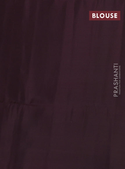 Kanchipuram soft silk saree maroon and deep maroon with zari woven buttas and zari woven butta border