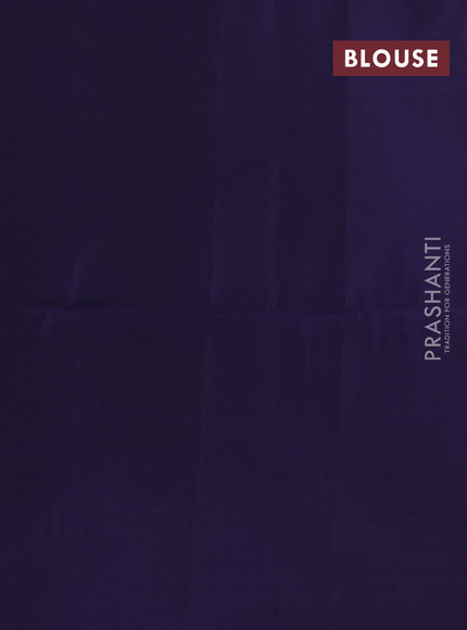 Kanchipuram soft silk saree pastel maroon and dark blue with zari woven buttas and temple zari woven border