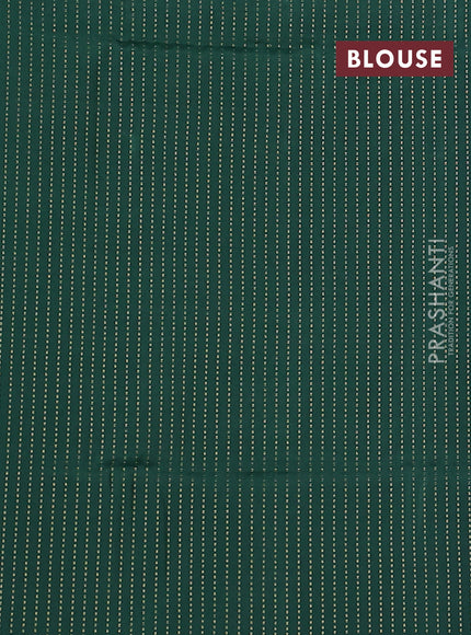 Kanchipuram soft silk saree blue and green with allover zari weaves & buttas in borderless style