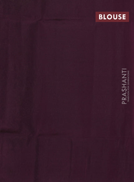 Kanchipuram soft silk saree purple and deep purple with allover zari woven brocdae weaves and long zari woven border