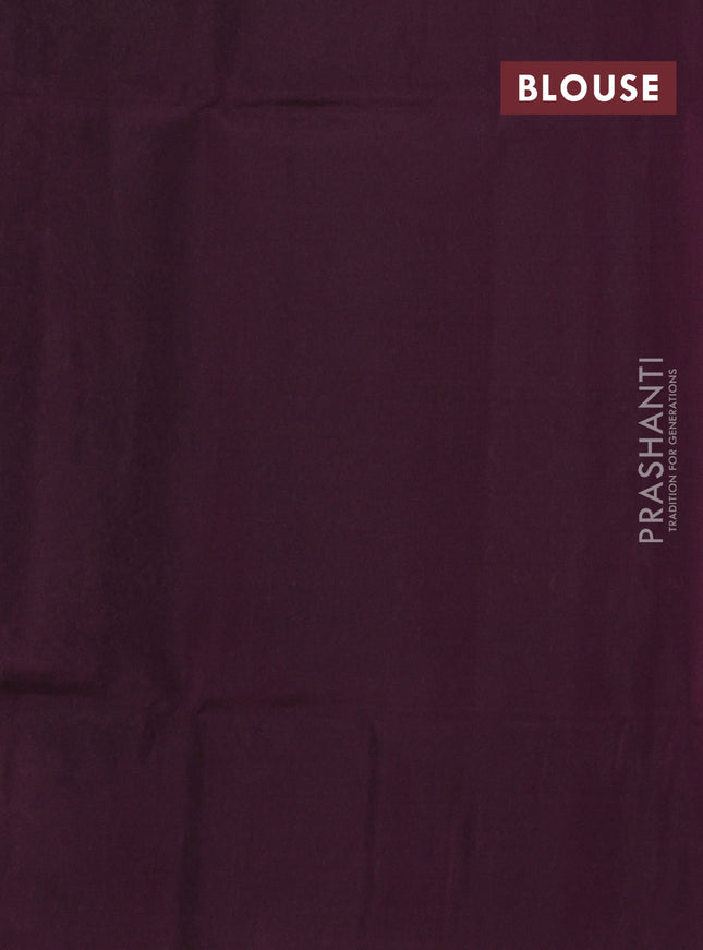 Kanchipuram soft silk saree purple and deep purple with allover zari woven brocdae weaves and long zari woven border