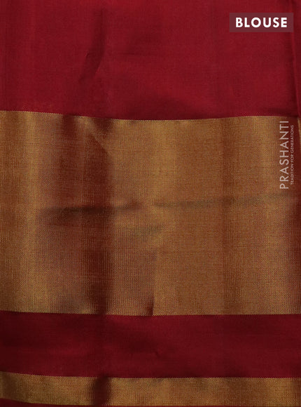 Rajkot patola silk saree maroon with allover ikat weaves and long zari woven border