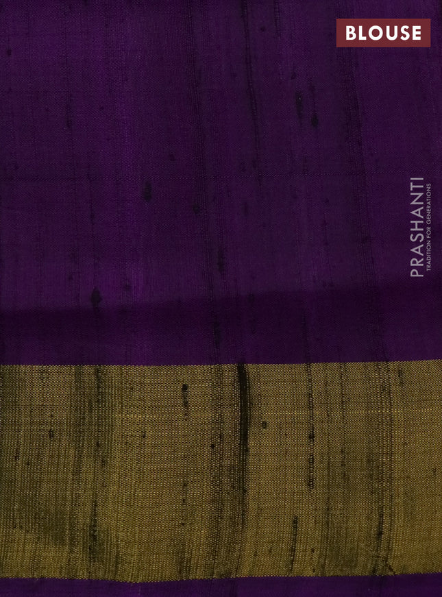 Rajkot patola silk saree deep purple with allover ikat weaves and zari woven border