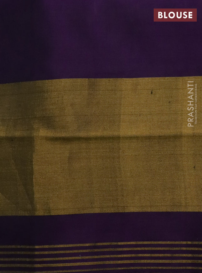 Rajkot patola silk saree blue and violet with allover ikat weaves and zari woven border