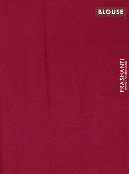 Jaipur cotton saree marron with batik prints and printed border
