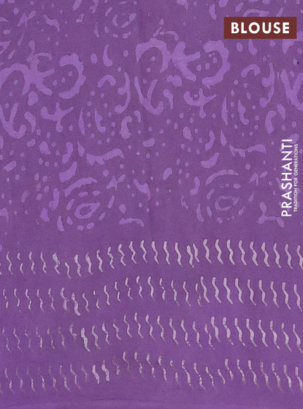 Jaipur cotton saree voilet with allover warli and printed border