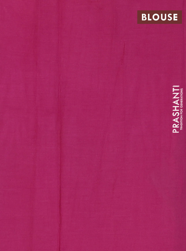 Jaipur cotton saree green and pink with allover tie & dye prints in borderless style