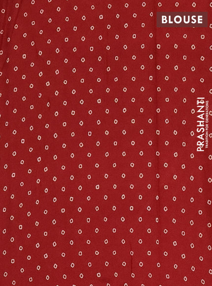 Jaipur cotton saree marron and black with allover kalamkari prints and printed border