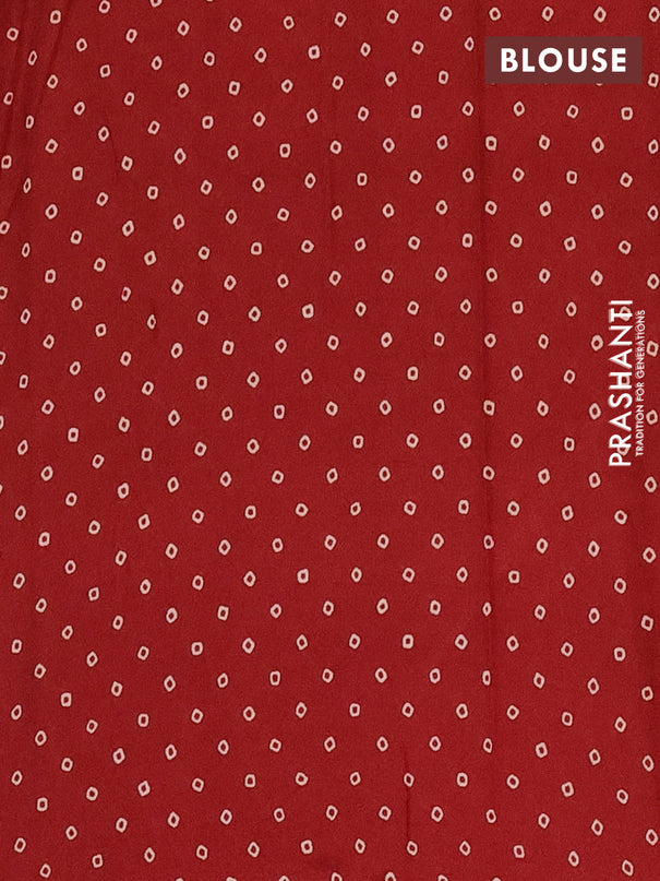 Jaipur cotton saree marron and black with allover kalamkari prints and printed border