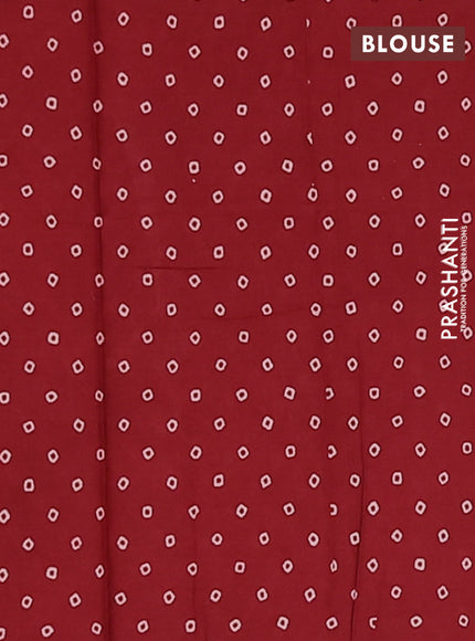 Jaipur cotton saree black and maroon with allover kalamkari prints and printed border