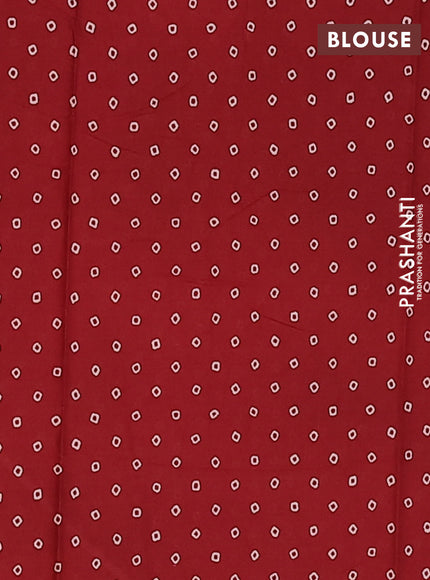 Jaipur cotton saree maroon and black with allover kalamkari prints and printed border