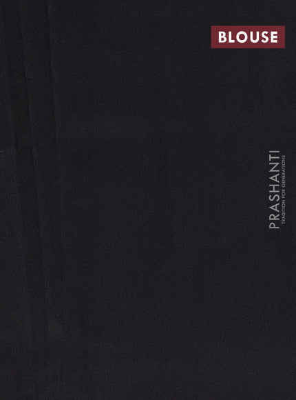 Ikat cotton saree lavender and black with allover ikat weaves and simple border