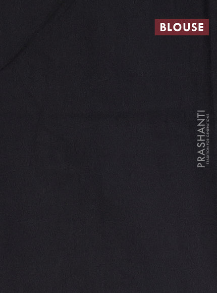 Ikat cotton saree grey with allover ikat weaves and ganga jamuna border