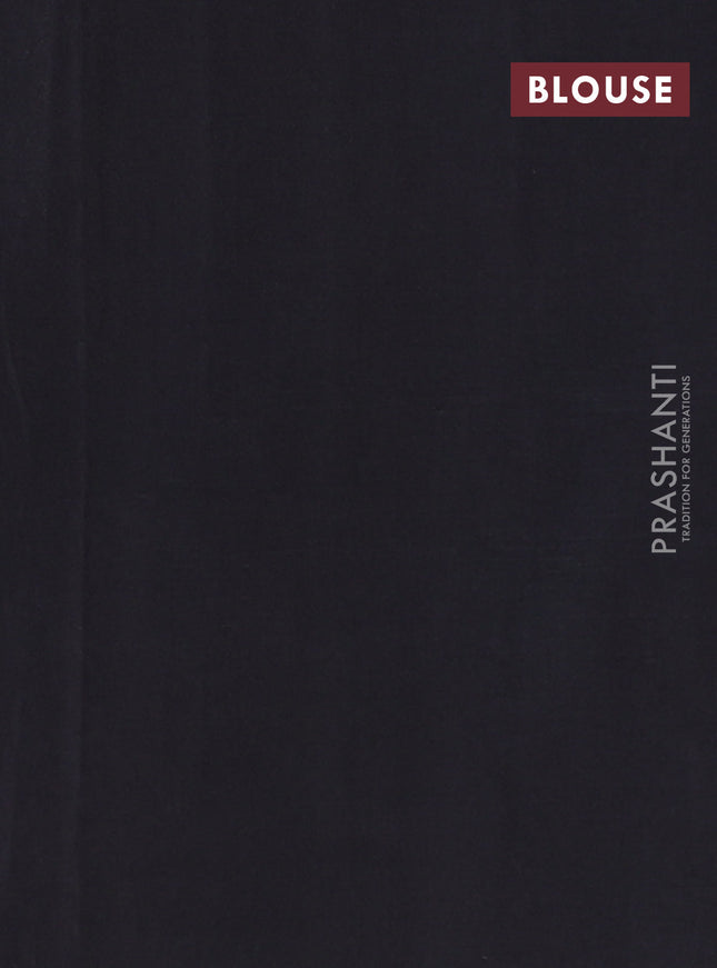 Ikat cotton saree yellow and black with allover ikat weaves and simple border