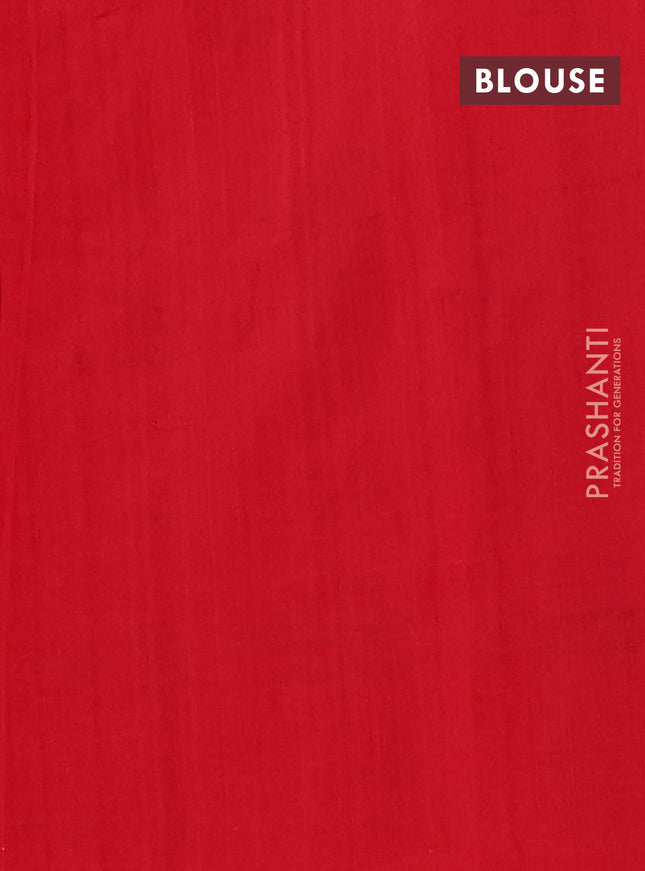 Ikat cotton saree navy blue and maroon with allover ikat weaves and simple border