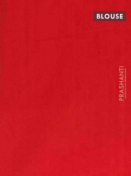 Ikat cotton saree black and red with allover ikat butta weaves and ikat style border