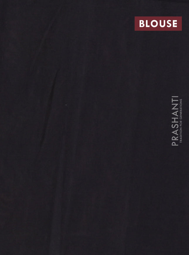 Ikat cotton saree pink shade and black with allover ikat butta weaves and simple border