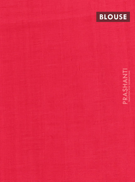 Ikat cotton saree light green and pink with allover ikat butta weaves and long ikat style border