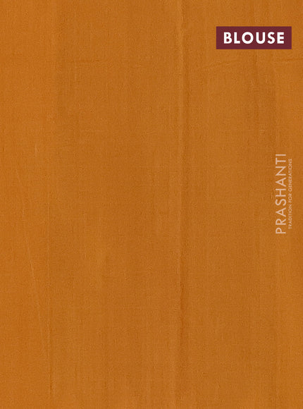 Ikat cotton saree grey and mustard yellow with allover ikat butta weaves and long ikat style border