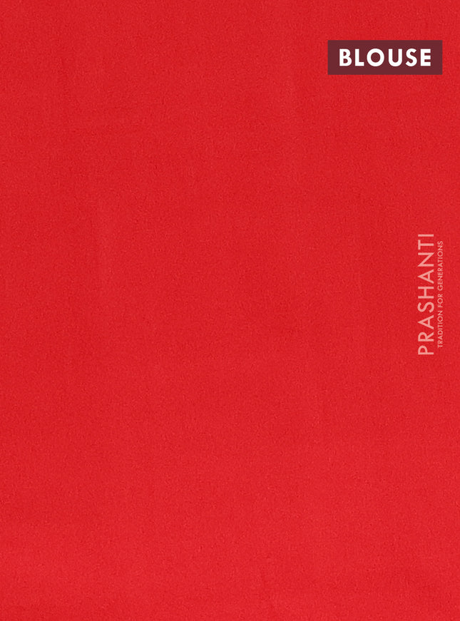 Ikat cotton saree black and red with allover ikat weaves and simple border