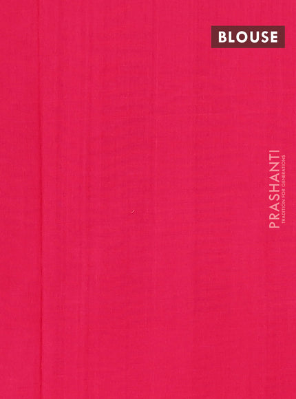 Ikat cotton saree black and pink with allover ikat butta weaves and long ikat border