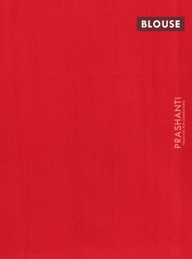 Ikat cotton saree black and red with allover ikat weaves and simple border