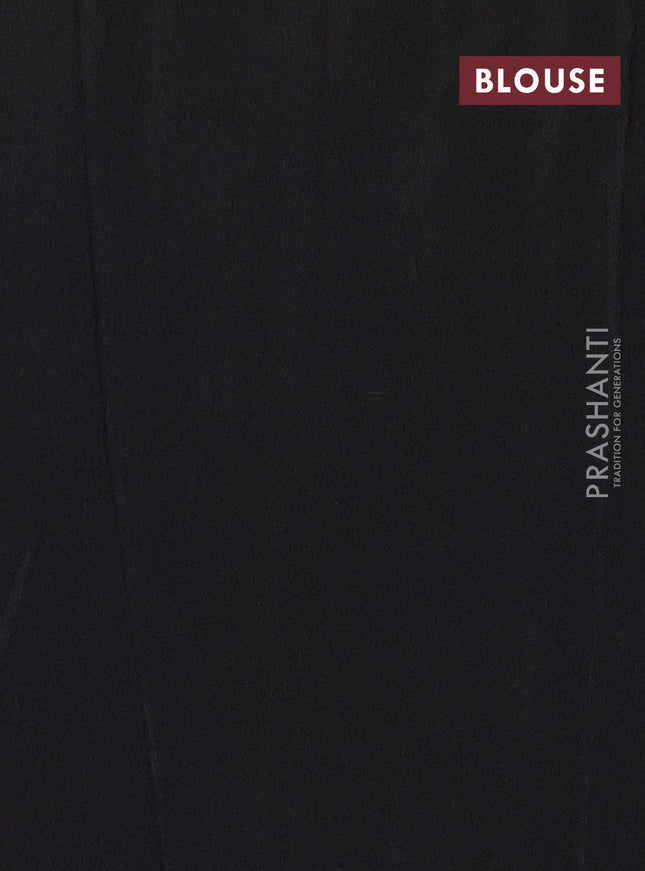 Ikat cotton saree green and black red with allover ikat butta weaves and long ikat style border