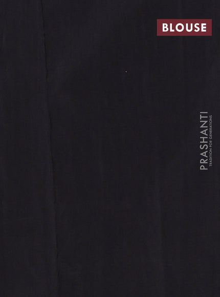 Ikat cotton saree off white and black with allover zig zag ikat weaves and simple border