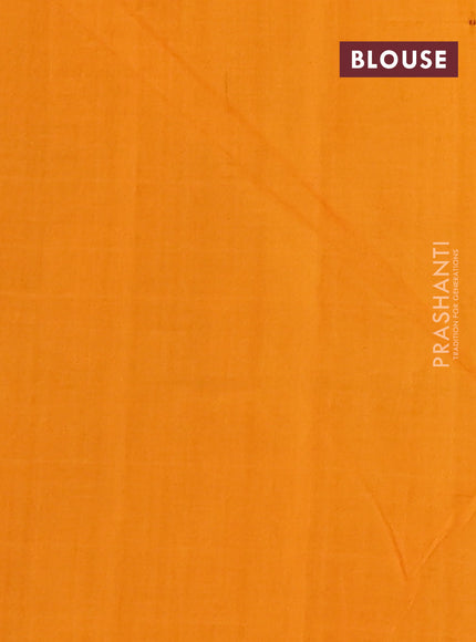 Ikat cotton saree grey with allover ikat weaves and ganga jamuna border