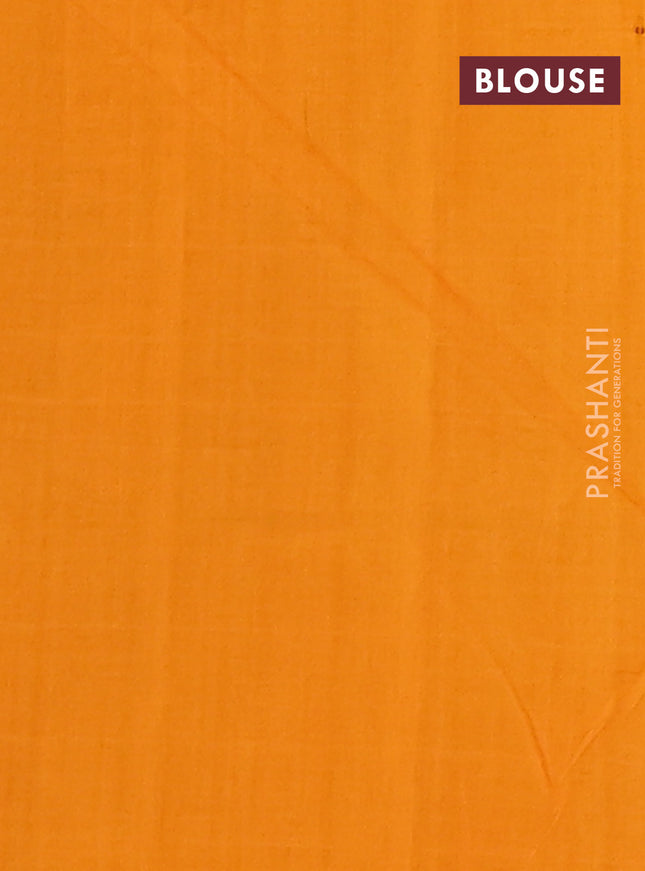 Ikat cotton saree grey with allover ikat weaves and ganga jamuna border