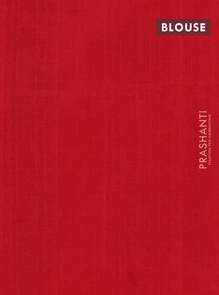 Ikat cotton saree blue and maroon with allover ikat weaves and simple border